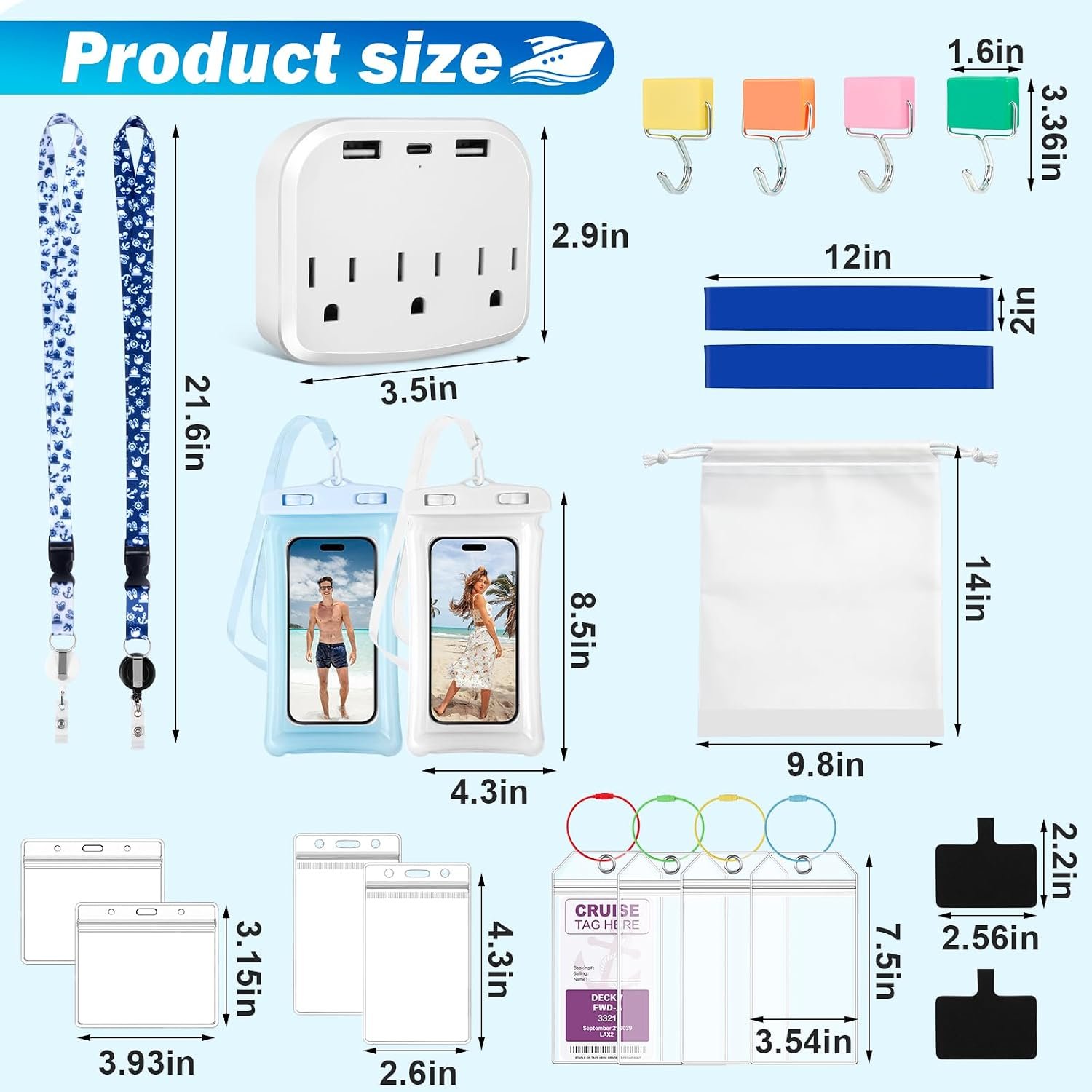 Cruise Essentials 2026 - Complete Cruise Must Haves Kit with Cruise-Safe Non-Sur... 4 Cruise Essentials 2026 - Complete Cruise Must Haves Kit with Cruise-Safe Non-Sur... - Image 4