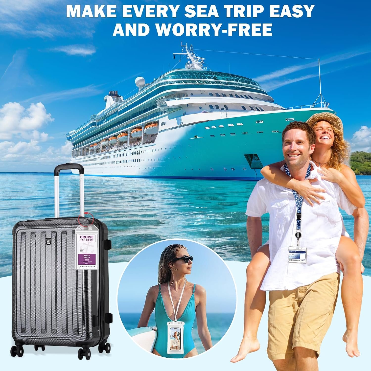 Cruise Essentials 2026 - Complete Cruise Must Haves Kit with Cruise-Safe Non-Sur... 8 Cruise Essentials 2026 - Complete Cruise Must Haves Kit with Cruise-Safe Non-Sur... - Image 8