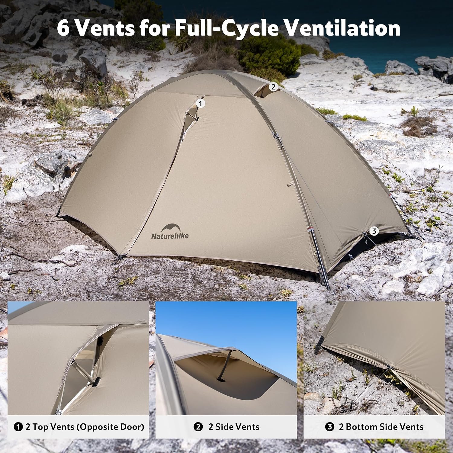 Naturehike Giling 1/2 Person Backpacking Tent 4 Season Lightweight Tent for Hiki... 5 Naturehike Giling 1/2 Person Backpacking Tent 4 Season Lightweight Tent for Hiki... - Image 5