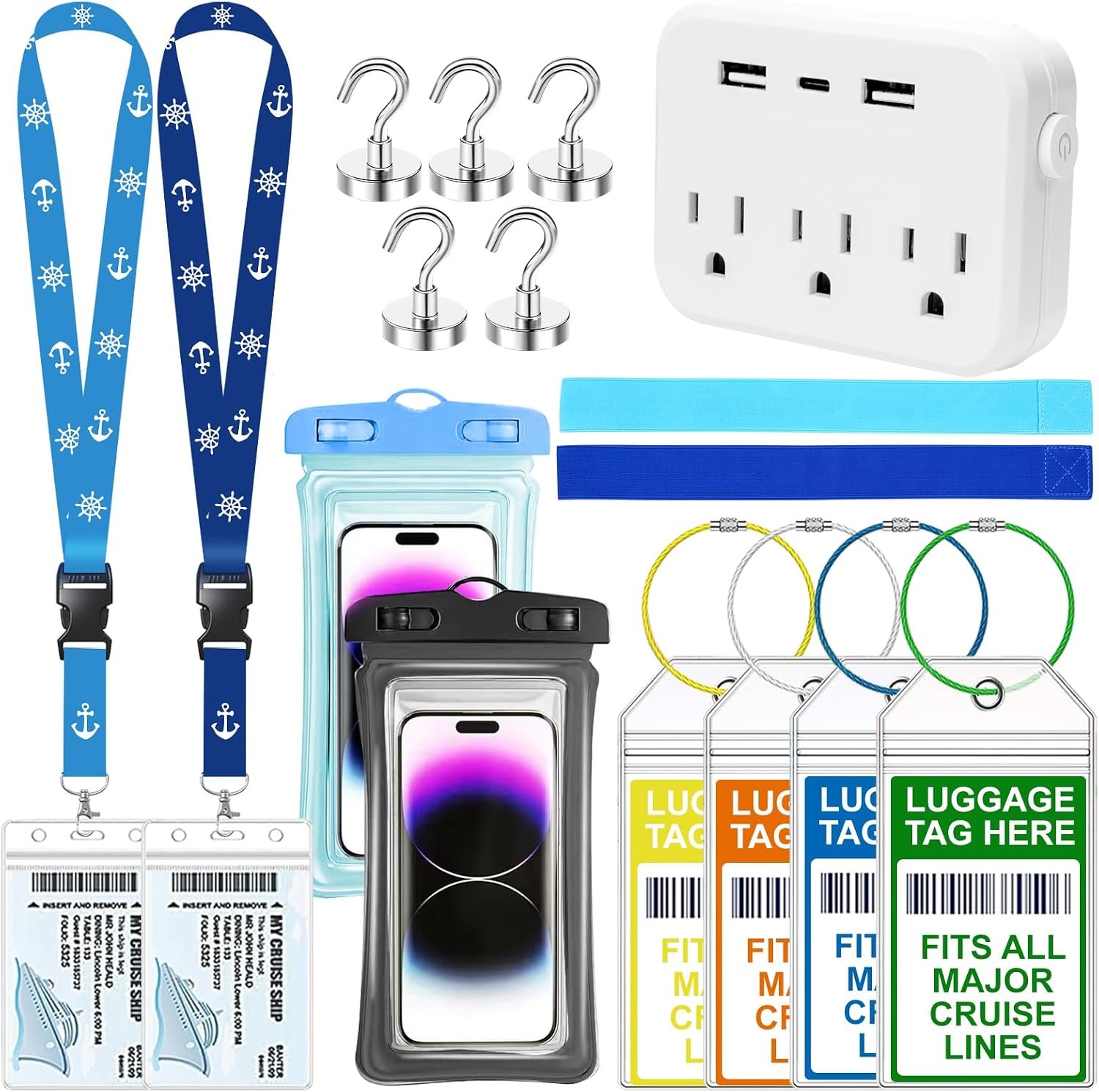Cruise Essentials 2026, 16 Pcs Cruise Must Haves Kit Include Non-Surge Power Str... 2 Cruise Essentials 2026, 16 Pcs Cruise Must Haves Kit Include Non-Surge Power Str... - Image 2