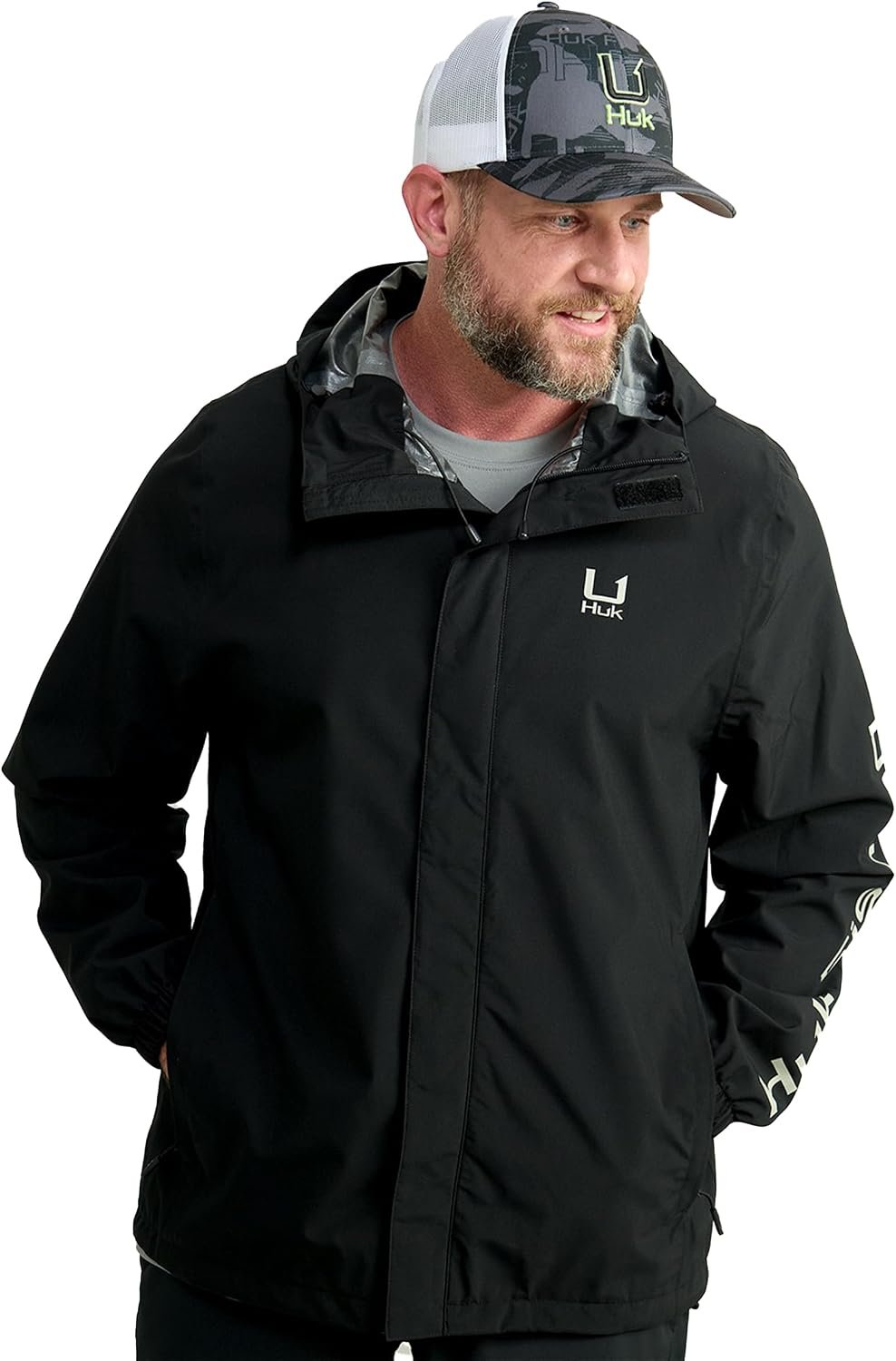 HUK - Men's Storm Jacket, Heavy Duty Fishing Rain Coat 2 HUK - Men's Storm Jacket, Heavy Duty Fishing Rain Coat - Image 2