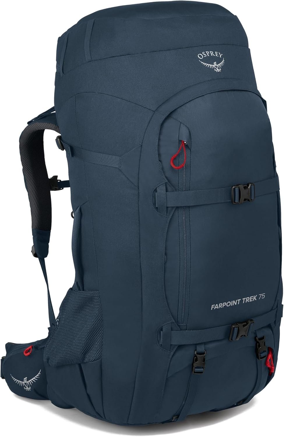 Osprey Farpoint Trek 75L Men's Travel Backpack, Muted Space Blue 2 Osprey Farpoint Trek 75L Men's Travel Backpack, Muted Space Blue - Image 2